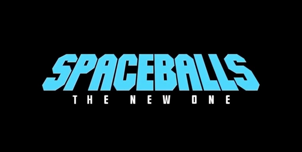 Spaceballs: The New One title artwork on a black background.